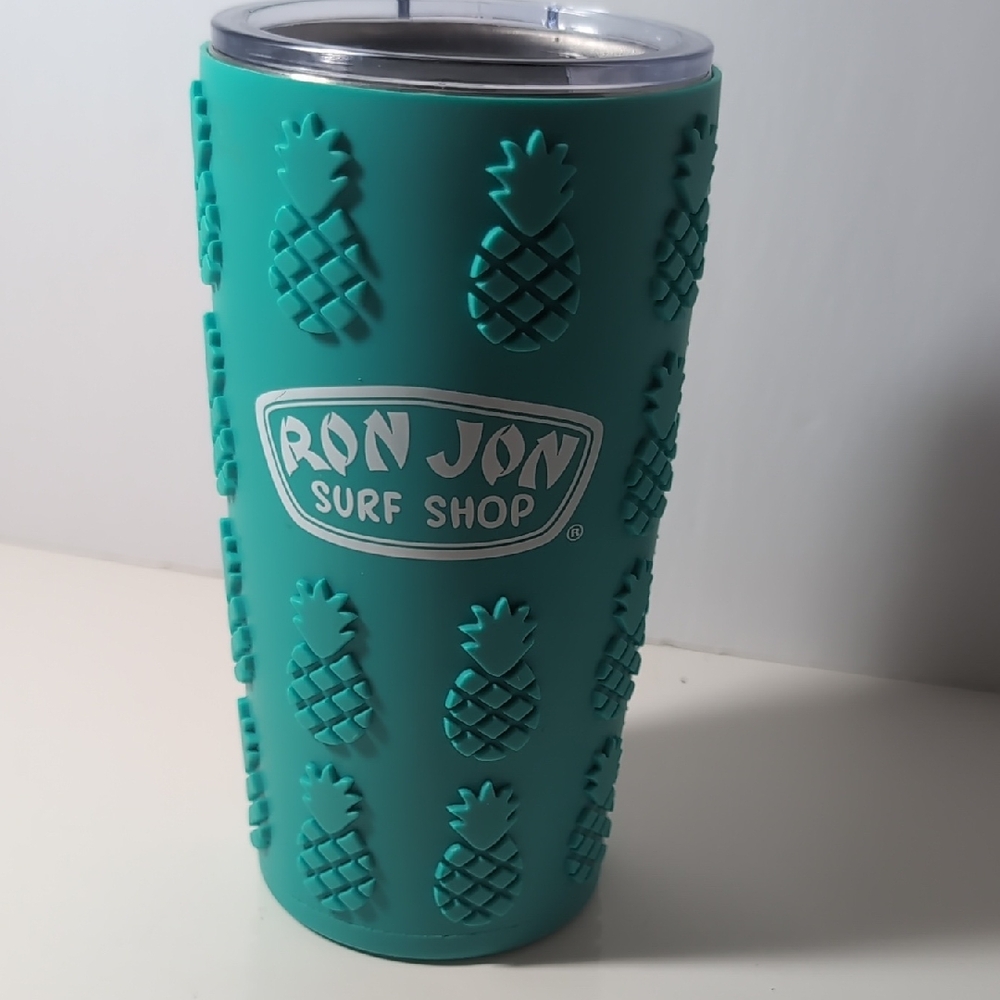 Ron Jon Surf Shop Teal Pineapple Stainless Steel Tumbler